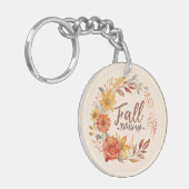 Porte-clés Blessures d'automne - Feuilles d'automne et couron (Devant gauche)