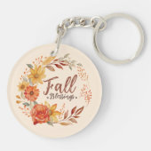 Porte-clés Blessures d'automne - Feuilles d'automne et couron (Dos)