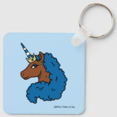Porte-clés Bleu Afro Unicorn (Dos)