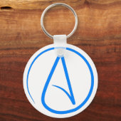 Porte-clés Bleu athée A (Recto)