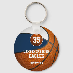 Porte-clés Bleu blanc équipe de basket garçons garçons filles