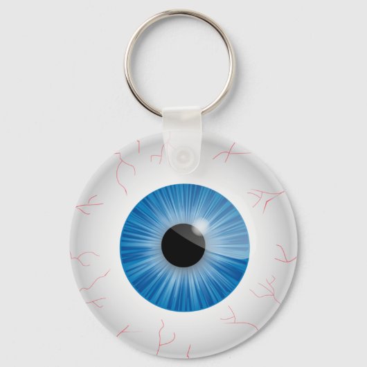 Porte-clés Bleu Blookshot Eyeball (Recto)
