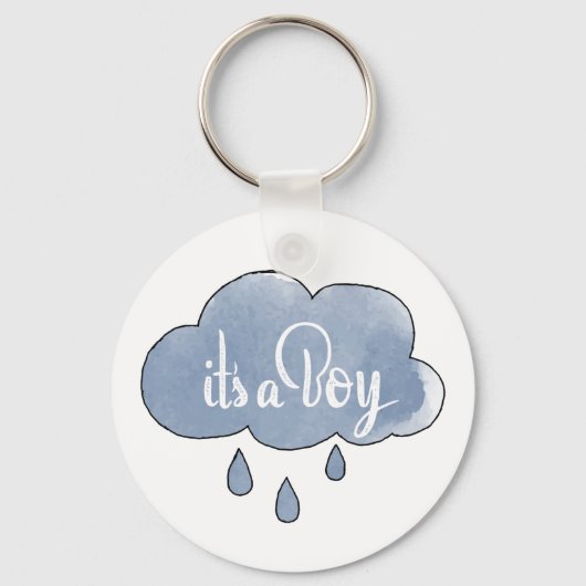 Porte-clés Bleu c’est un garçon Calligraphie C’est un garçon  (Recto)