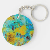 Porte-clés Bleu Chrysocolla Jasper (Dos)