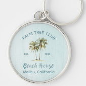 Porte-clés Bleu clair Palmiers Palmiers Moderne Maison de Pla (Devant)