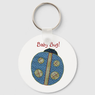 Porte-clés Bleu coccinelle Bébé Bug