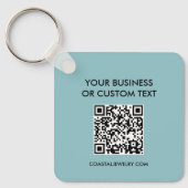 Porte-clés Bleu côtier Aquarelle Baleine (Recto)