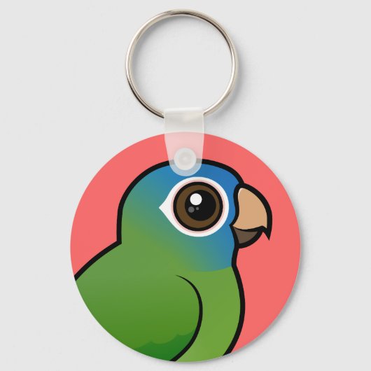 Porte-clés Bleu-couronné Conure (Recto)