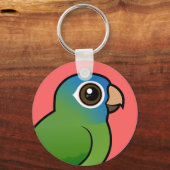 Porte-clés Bleu-couronné Conure (Recto)