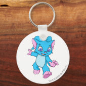 Porte-clés Bleu d'Acara (Recto)