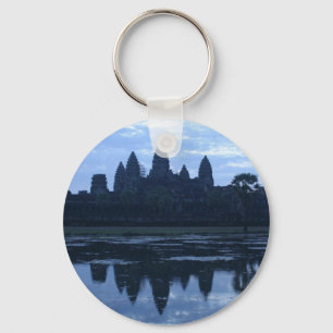 Porte-clés bleu d'Angkor