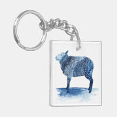 Porte-clés Bleu de cobalt Animaux de ferme - Moutons (Devant gauche)