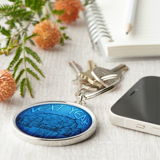 Porte-clés Bleu de Jérusalem (Côté)