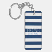 Porte-clés Bleu de la marine moderne, Home Sweet Home (Devant gauche)