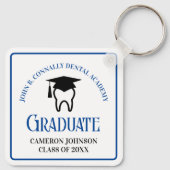 Porte-clés Bleu Dental School sur mesure Graduation Cadeau (Dos)