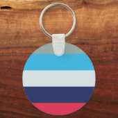 Porte-clés Bleu Et Bourgogne (Recto)