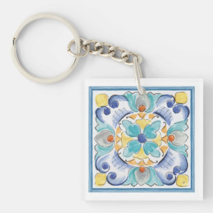 Porte-clés Bleu et jaune