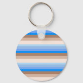 Porte-clés Bleu et rayures Brown (Verso)