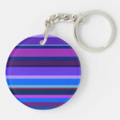 Porte-clés Bleu et violet bandes horizontales (Dos)