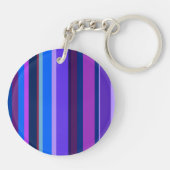 Porte-clés Bleu et violet bandes verticales (Dos)