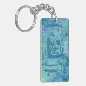 Porte-clés Bleu face Bayon (Devant gauche)