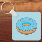 Porte-clés Bleu givré avec dessin à arroser (Recto)