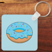 Porte-clés Bleu givré avec dessin à arroser (Verso)