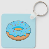 Porte-clés Bleu givré avec dessin à arroser (Dos)