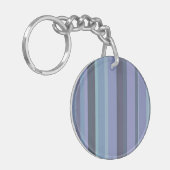 Porte-clés Bleu-gris, bandes horizontales (Devant gauche)