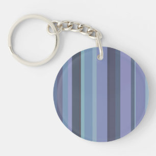 Porte-clés Bleu-gris, bandes horizontales
