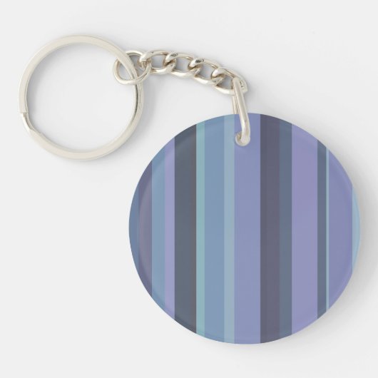 Porte-clés Bleu-gris, bandes horizontales (Devant)