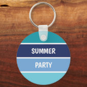 Porte-clés Bleu horizontal trié (Recto)