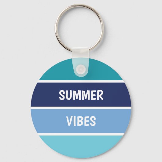 Porte-clés Bleu horizontal trié (Recto)