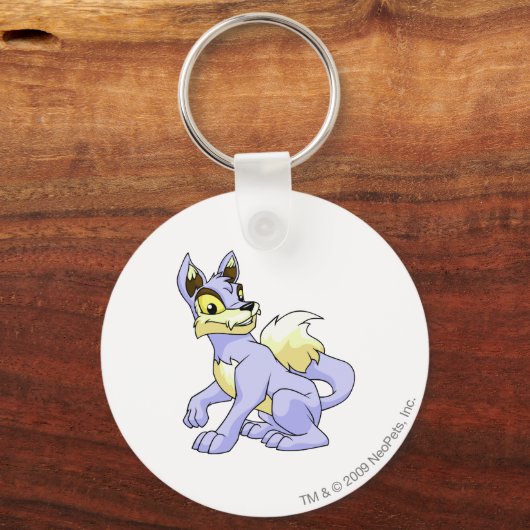 Porte-clés Bleu Lupe (Recto)