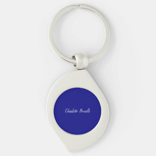 Porte-clés Bleu marin minimaliste professionnel