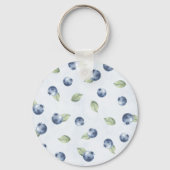 Porte-clés Bleu Myrtilles Fruit (Recto)