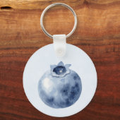 Porte-clés Bleu Myrtilles Fruit (Verso)