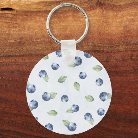 Porte-clés Bleu Myrtilles Fruit (Recto)