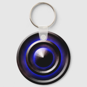 Porte-clés Bleu néon