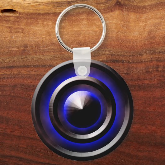 Porte-clés Bleu néon (Recto)