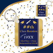 Porte-clés Bleu, Or, Classe Retrouvailles Faveurs, Classe Réu