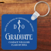 Porte-clés Bleu Ostéopathie Médicale School Graduation Cadeau (Verso)