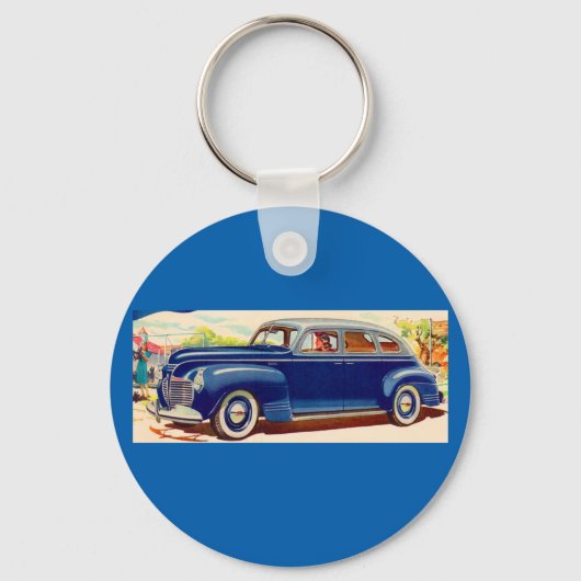Porte-clés bleu Plymouth 1941 (Recto)