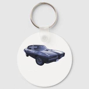 Porte-clés Bleu Pontiac 1968 GTO