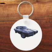 Porte-clés Bleu Pontiac GTO 1968 (Recto)
