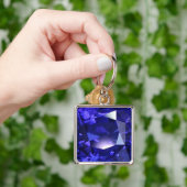 Porte-clés Bleu profond (main)