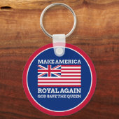 Porte-clés Bleu rouge amusant Rendre l'Amérique Royale Graphi (Recto)