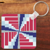 Porte-clés Bleu Rouge Blanc (Verso)