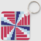 Porte-clés Bleu Rouge Blanc (Dos)