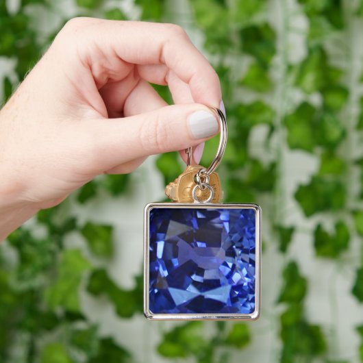 Porte-clés Bleu saphir (main)